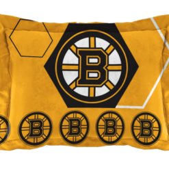 NHL Boston Bruins Black Gold Hexagon Bedding Set